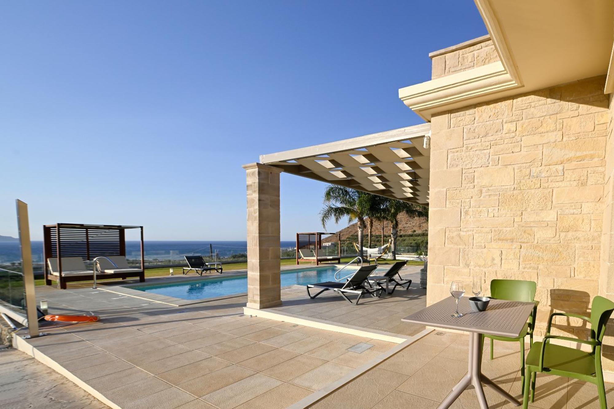 Larimar Luxury Sea View Villa Kíssamos Exterior foto